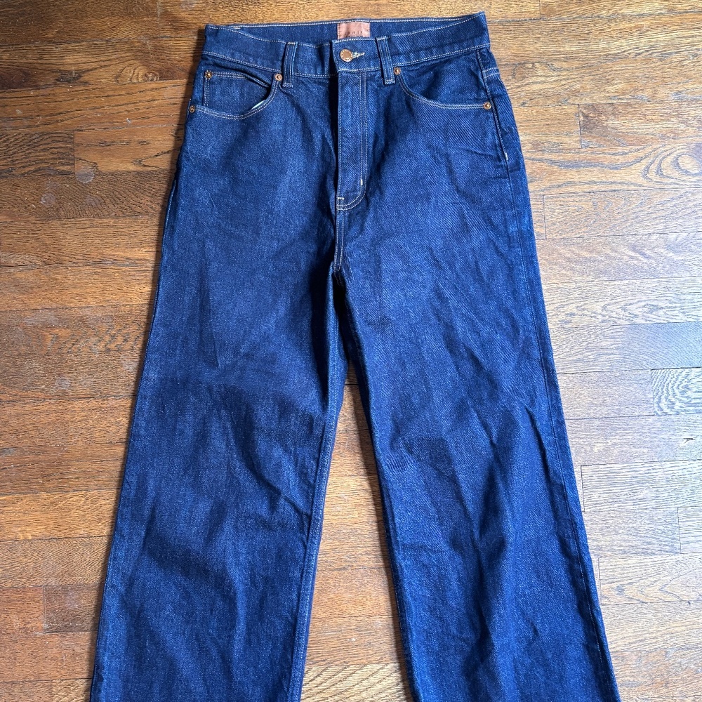 Jamie Haller Wide A Leg in Raw Rinse